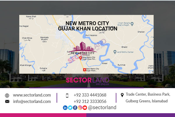 Google Location of New Metro City Gujar Khan